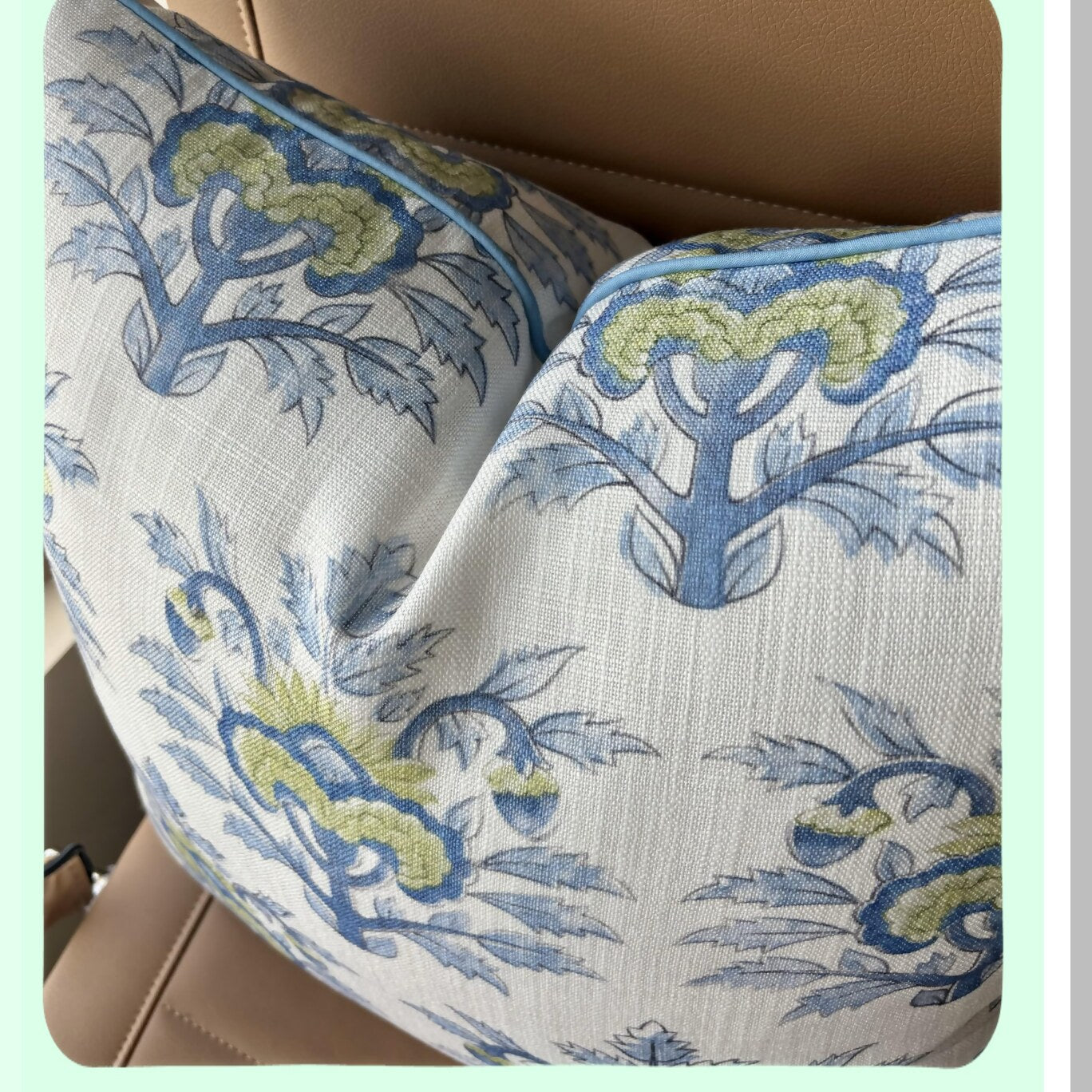 Farmhouse Chic Square Pillow Cover - Decorative Accent for Sofa, Chair, Couch & Bedroom - Printed Living Room Home Decor - 20x20 Inches