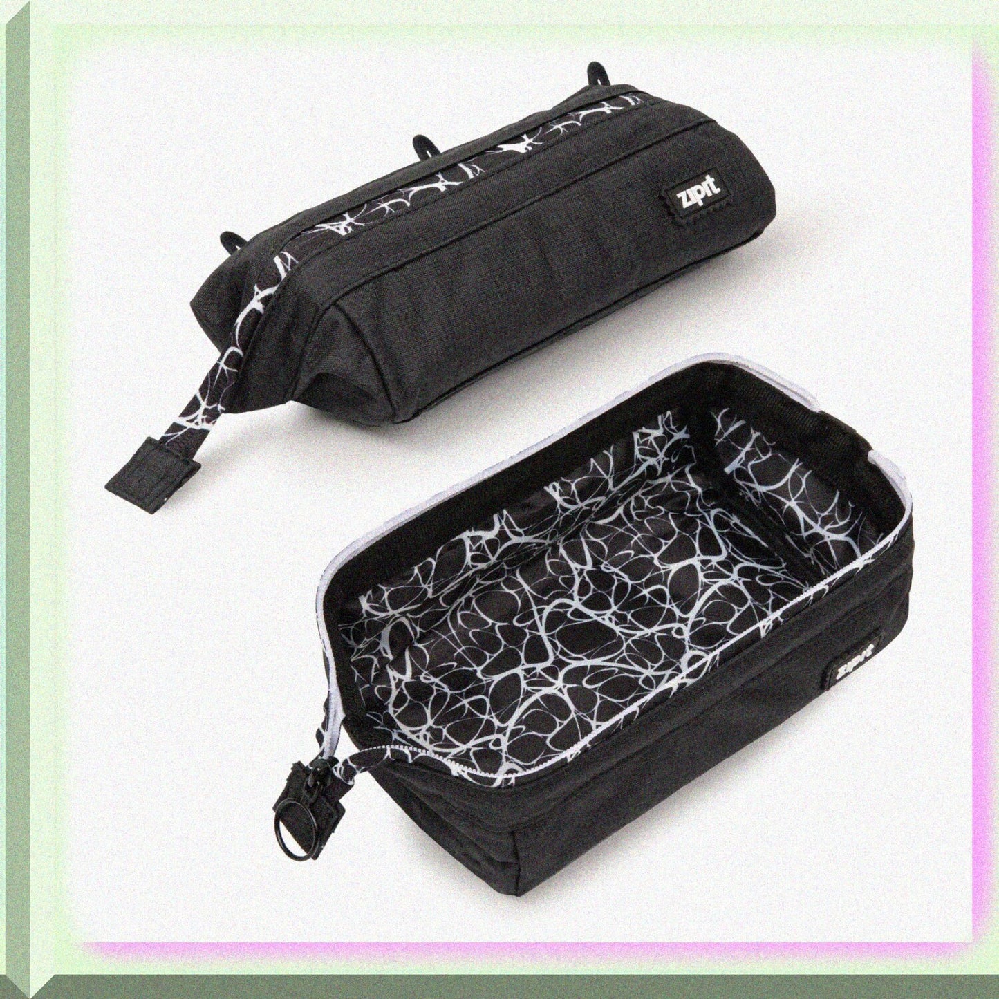 Large Capacity Pencil Case Black 8.2x3.5x3.9 inches