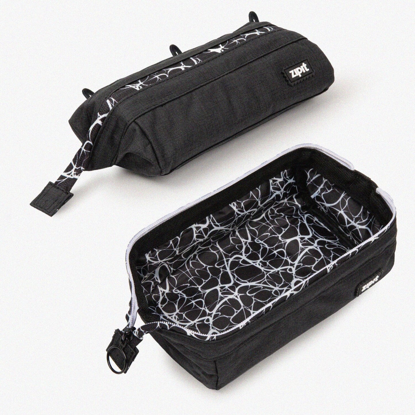 Large Capacity Pencil Case Black 8.2x3.5x3.9 inches