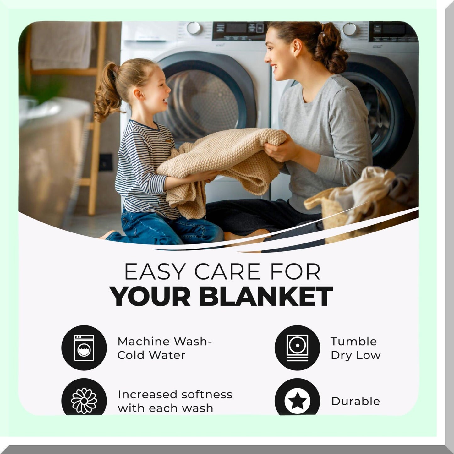 CozyCotton Diamond Weave Blanket - Soft, Warm, Boho Aesthetic, Decorative Bedding for Couch or Bed, Twin Size, Black