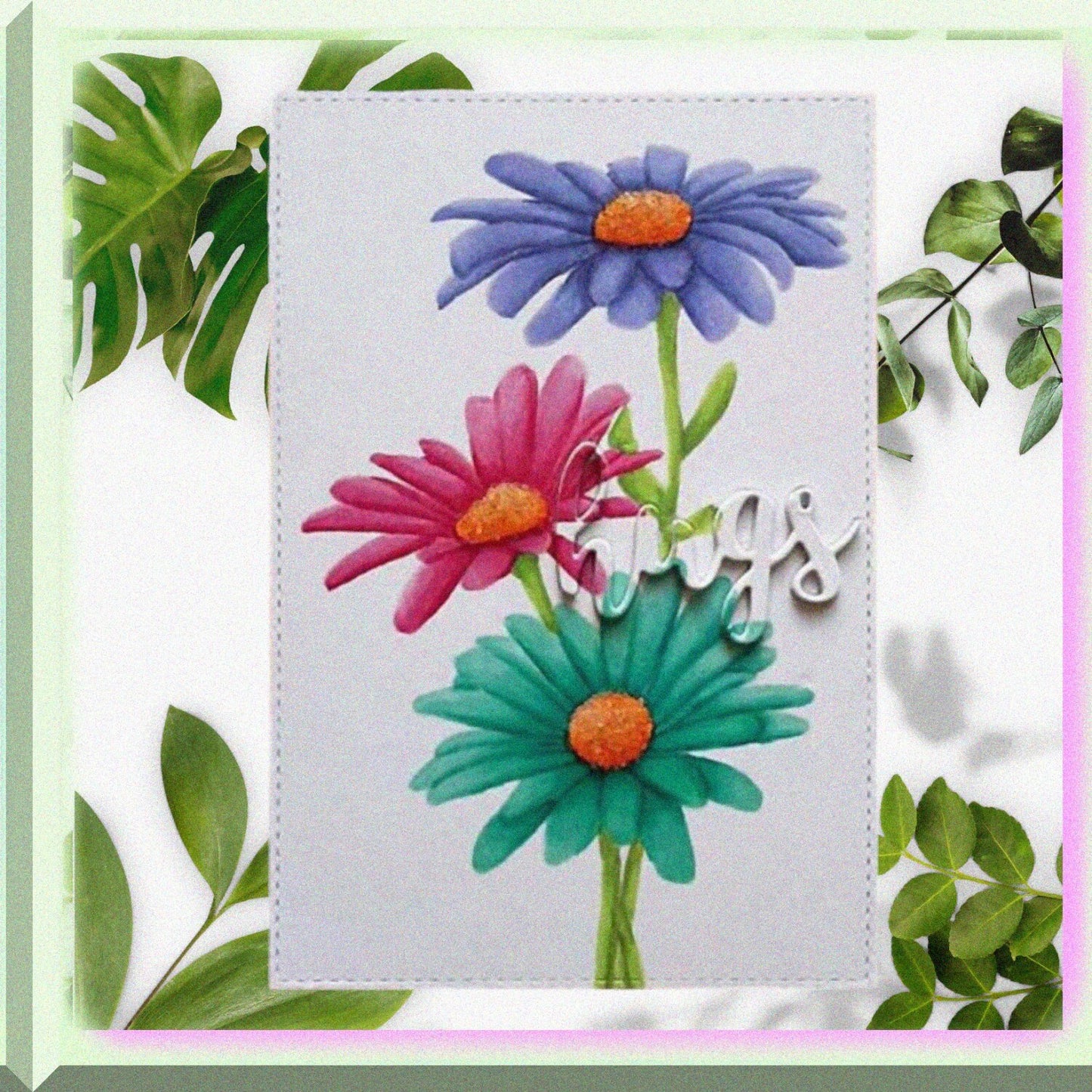 Chamomile Silicone Clear Stamp and Die Set