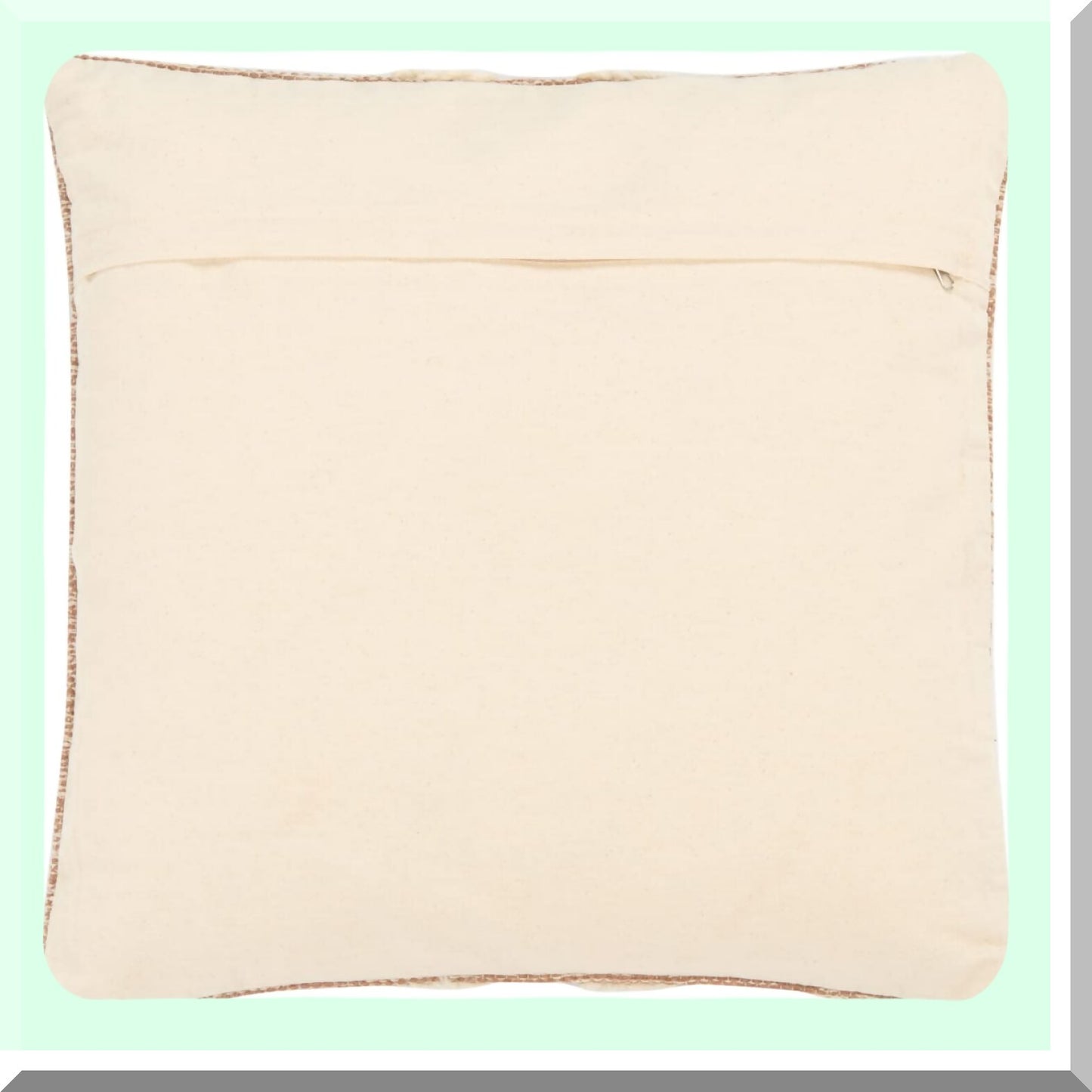 Peachy Boho Tribal Southwestern Decorative Pillow - 18" Brown Square