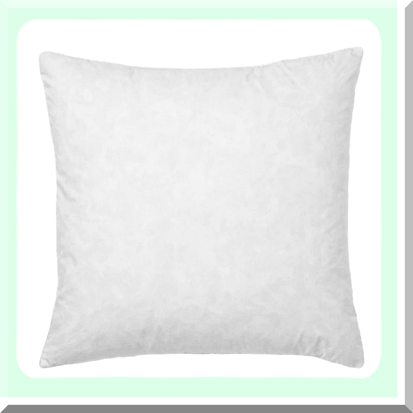 Luxury Euro Down Fill Pillow Insert - 30x30 Square Cushion with Cotton Fabric Cover - Plush Bedding Accent for Home Decor