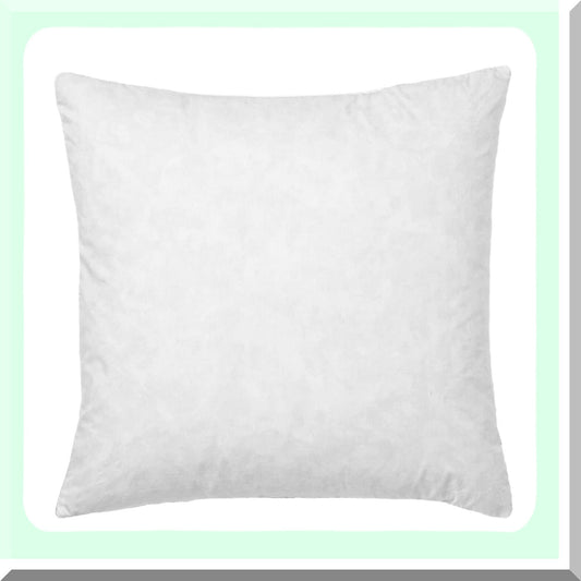 Luxury Euro Down Fill Pillow Insert - 30x30 Square Cushion with Cotton Fabric Cover - Plush Bedding Accent for Home Decor