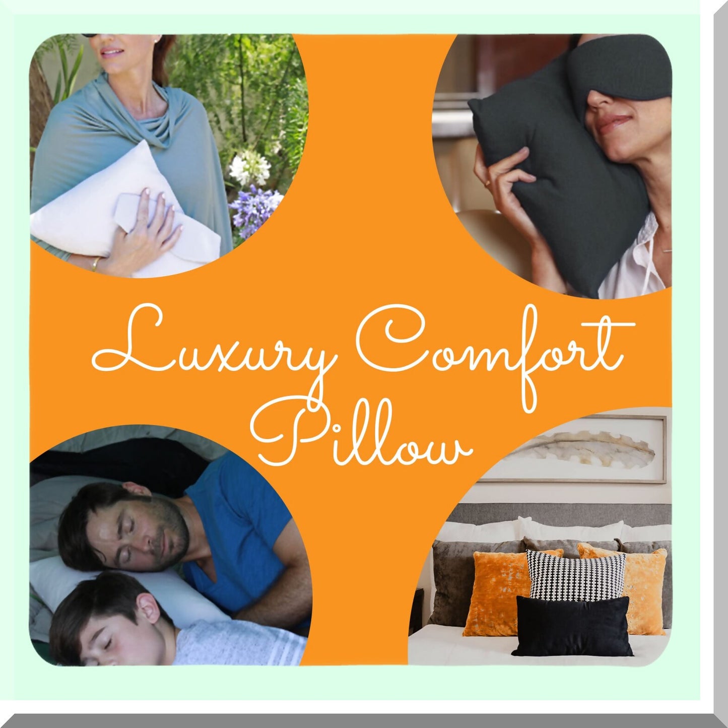 BreathEasy Travel Pillow - Jet Black | Machine Washable Airplane Pillow for Men and Women | Softer Than Cotton | Made in USA | 17" x 13"