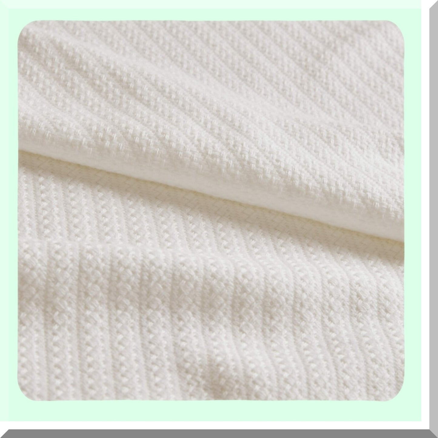PureComfort Liquid Cotton Blanket - Premium Softness for Bed, Couch, or Sofa - Full/Queen, Ivory