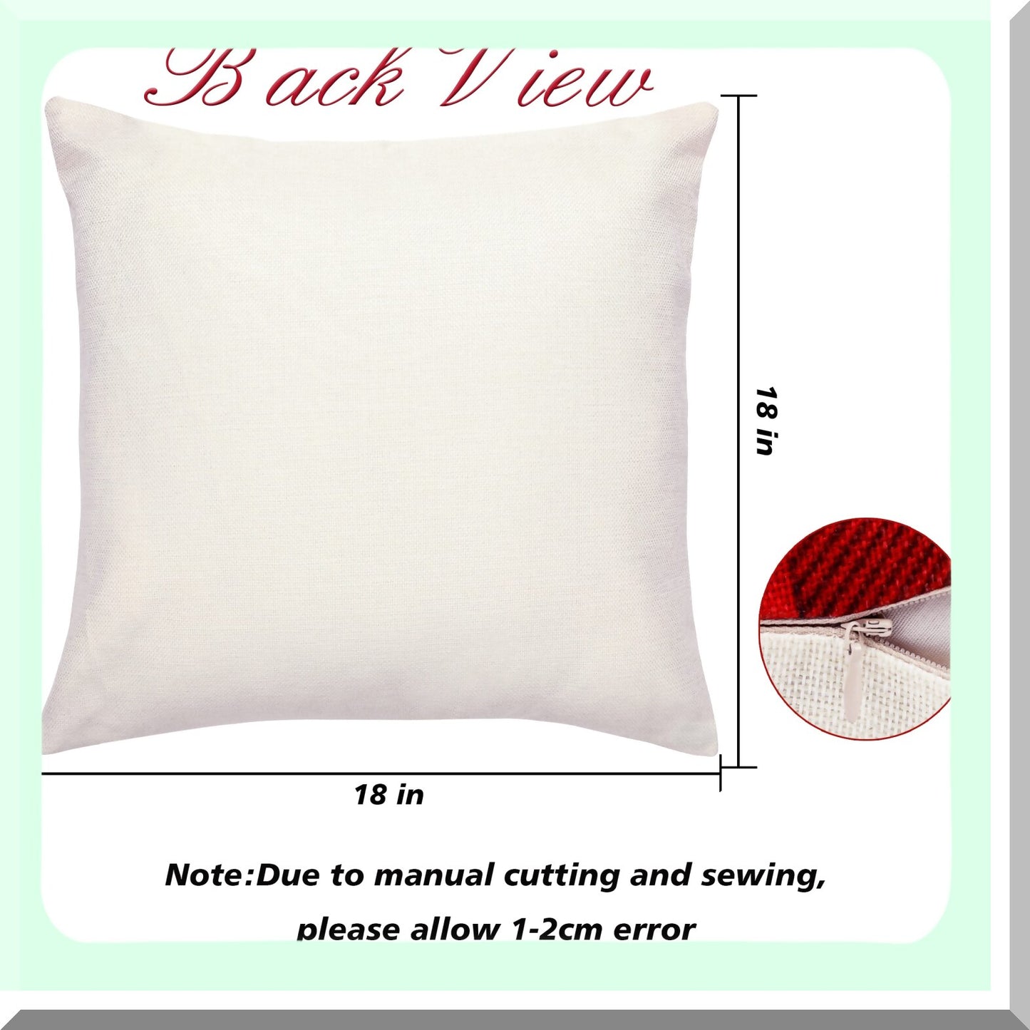 Farmhouse Chic Pillow Cover Set - Set of 4 Decorative Pillow Cases for Sofa Couch - 18x18 Inch Throw Pillow Covers for Home Decor
