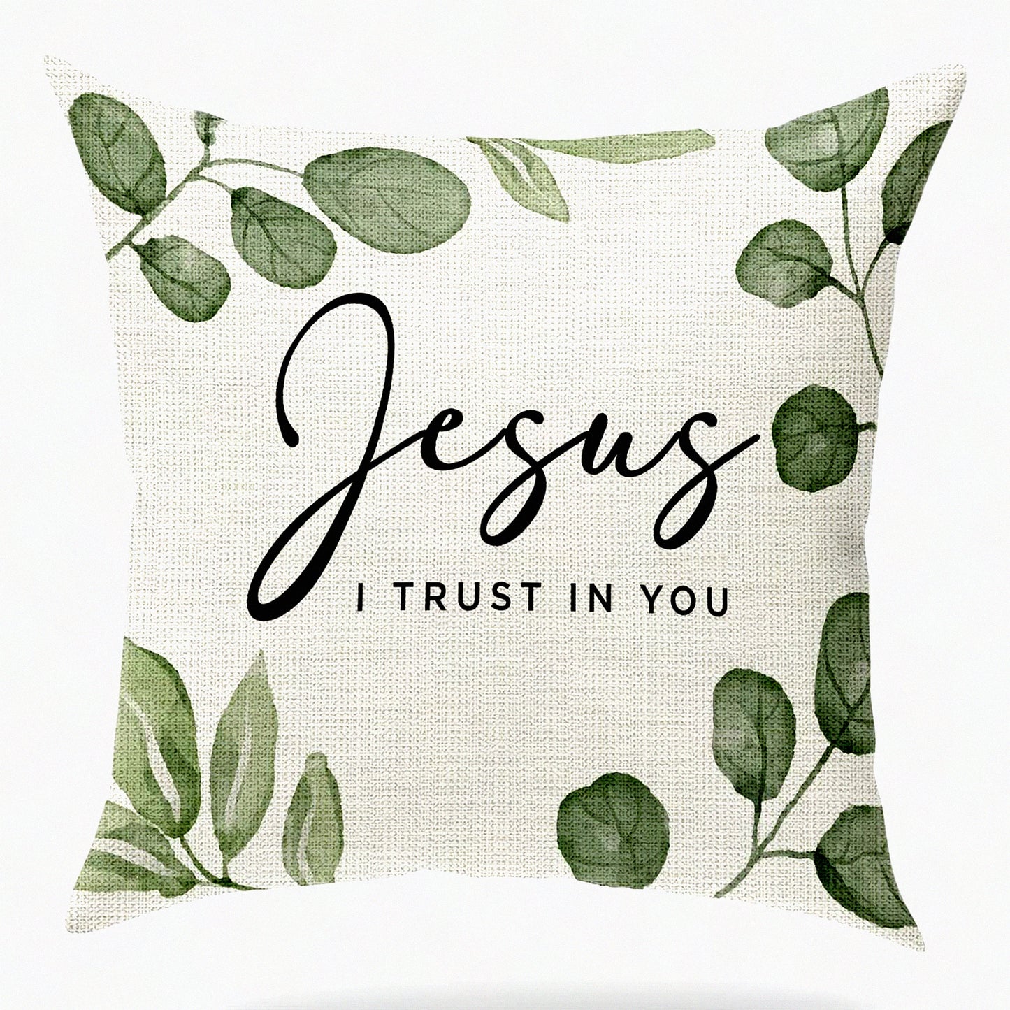 Faithful Blessing Scripture Pillow - Trust in Jesus Quote - Church Gift - Bible Verse Decor - Sofa Bed Living Room Decoration - 18x18 Inch