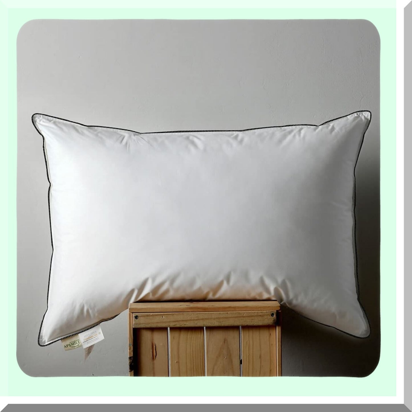 Luxury Down Comfort Pillow - Premium Cotton Insert for Stomach/Back Sleepers - Hotel Quality Soft Bed Pillow - Single Pack Standard Size