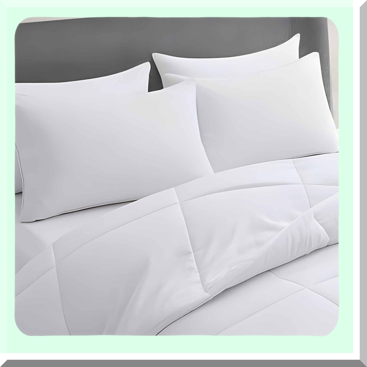 CozyDreams Plush Pillow Set - 4 Pack Standard Size 20"x26" for Stomach & Back Sleepers, Hypoallergenic Down Alternative Filling, Machine Washable