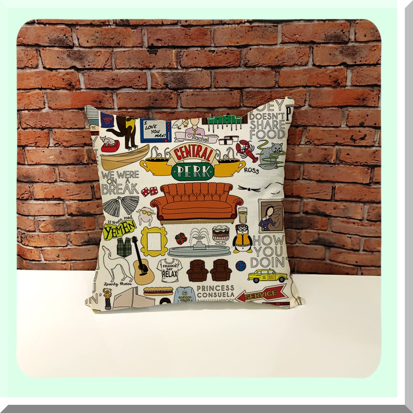 TV Show Fanatic Pillowcase - Funny Merchandise Gift for Women, Men, Girls - Home Decor for Bedroom, Living Room - 18x18 Inch Throw Pillow Cover