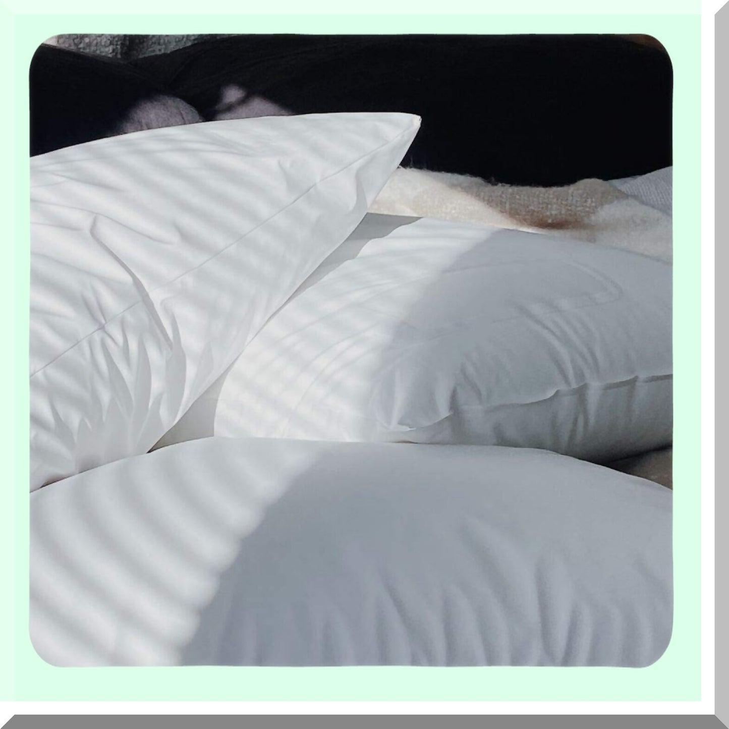 AllergyGuard Waterproof Breathable Pillow - Hypoallergenic Standard Queen Size with Polyfill Fill for Pure Comfort and Protection
