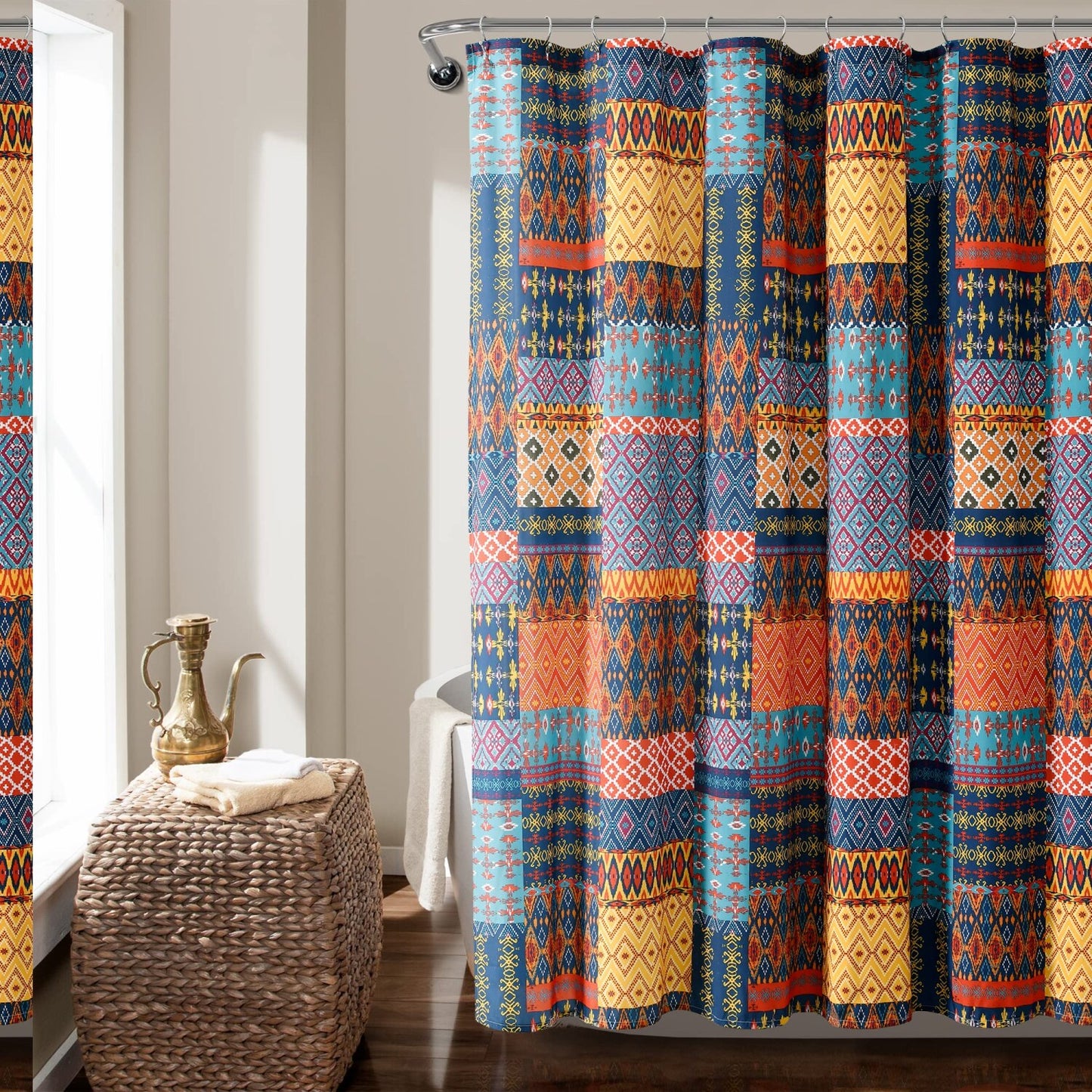 Patchwork Shower Curtain 72" x 72" Multi