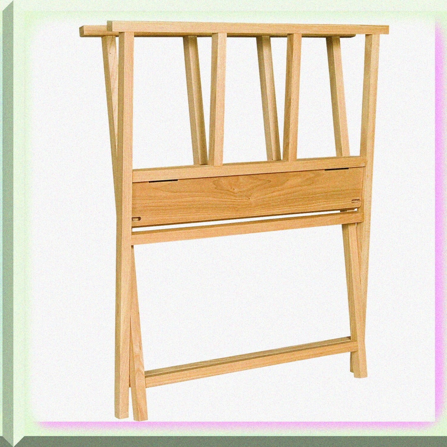 Folding Beechwood Large Print Display Rack