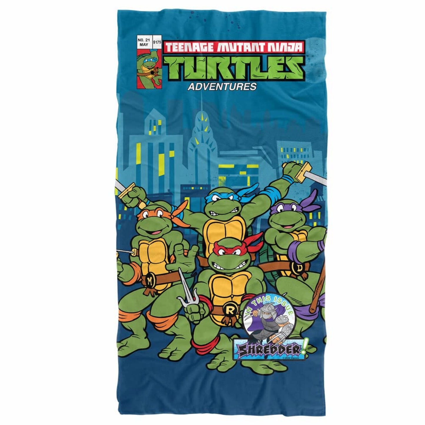 Teenage Mutant Ninja Turtles TMNT Comic Cover Beach Towel 30"x60"