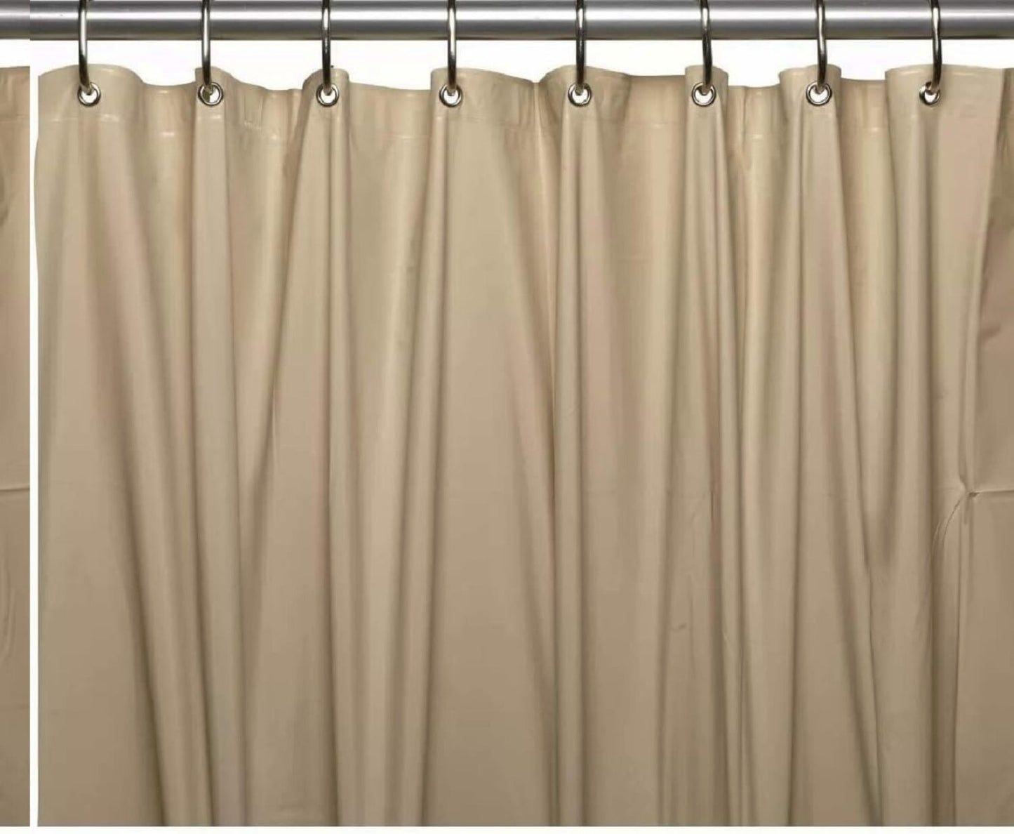 Bathroom Magnetized Shower Curtain Liner 70x72 Waterproof