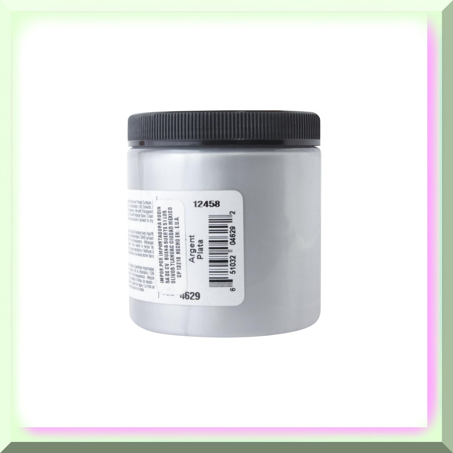 Silver Shimmer Acrylic Screen Printing Ink 8oz