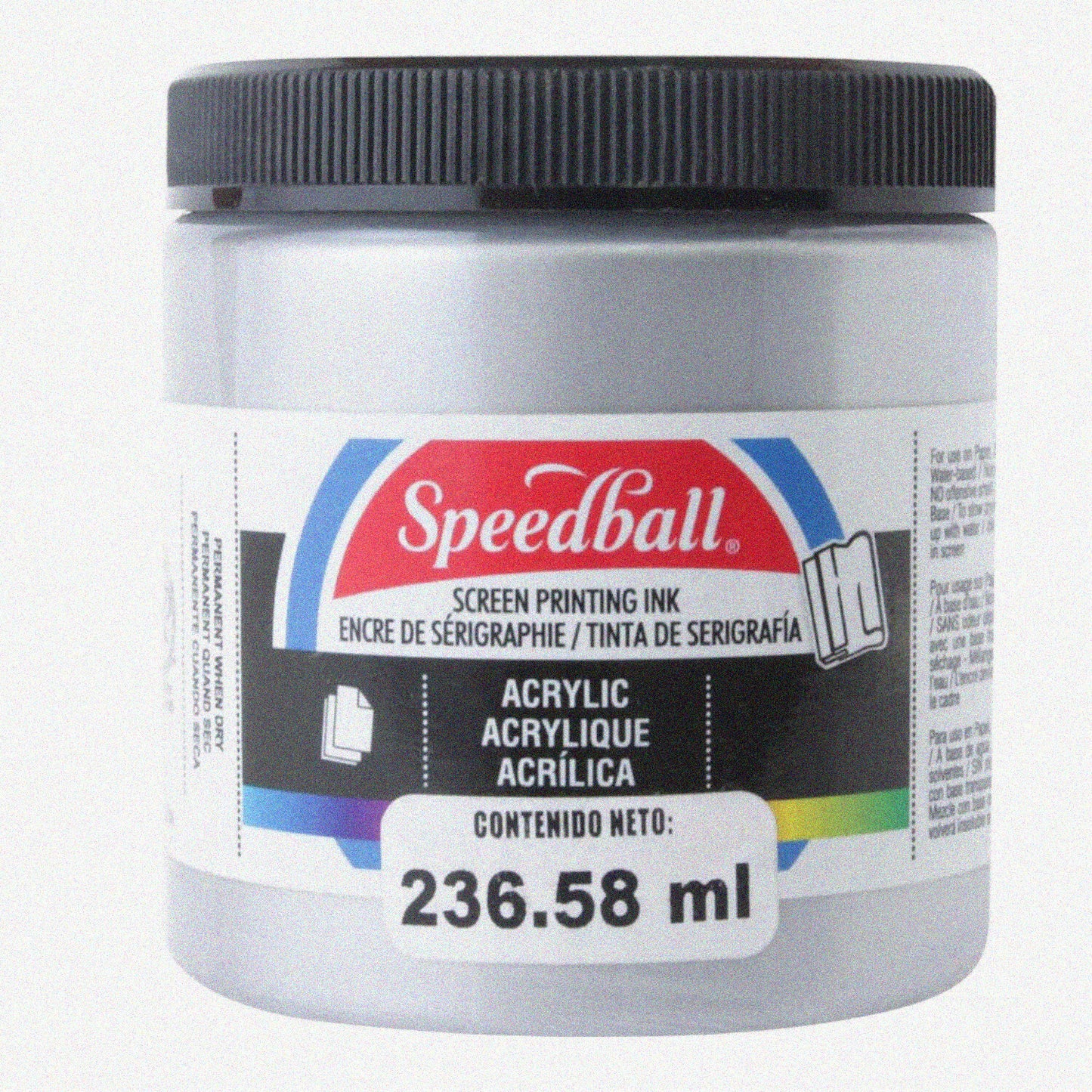 Silver Shimmer Acrylic Screen Printing Ink 8oz