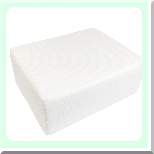 ErgoRest Memory Foam Side Sleeper Pillow - Neck & Shoulder Pain Relief, Vertebral Support Cushion for Thicker Bed - 15x12x4 Square Cube Shape