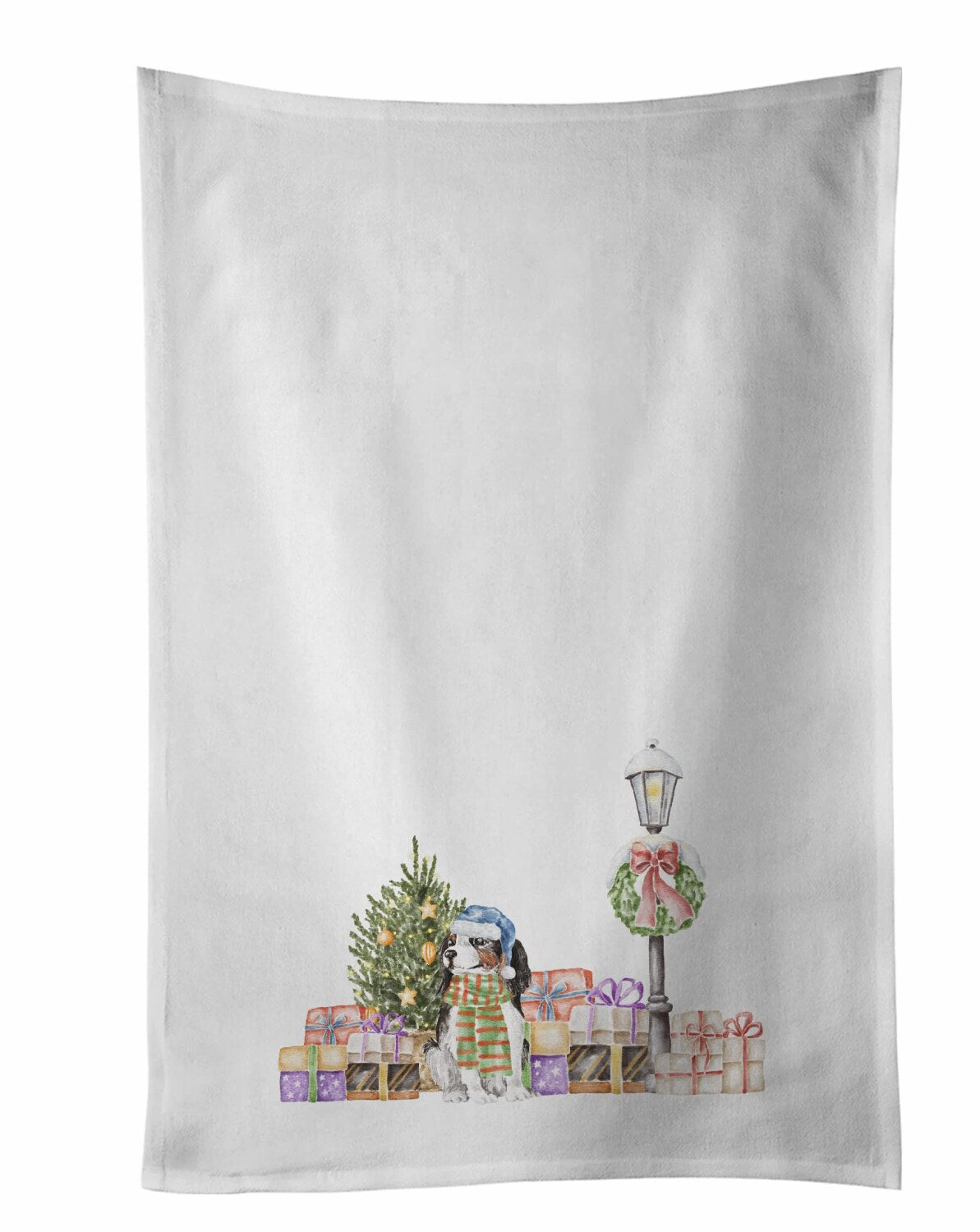 Cavalier Charles Spaniel Tricolor Kitchen Towel Set 2