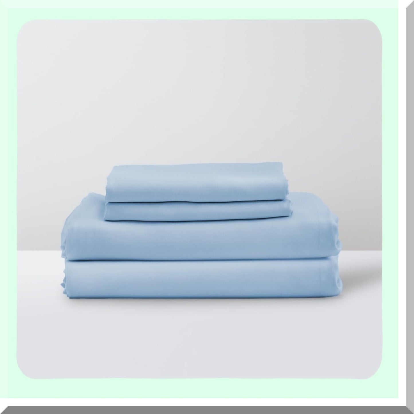 EcoLux Eucalyptus Bliss 4pc Sheet Set - Silky Soft Tencel Lyocell Sheets in Teal Blue - Deep Pocket Luxury Bedding Gift Box - Fits up to 14"