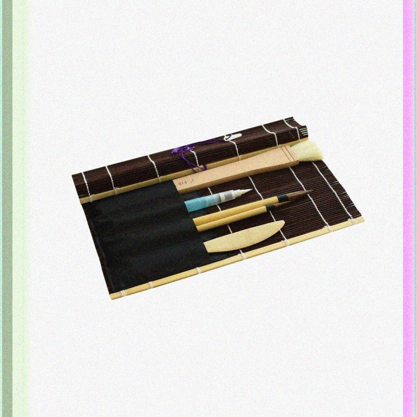 Fudemaki Brush Holder with Pockets Brown