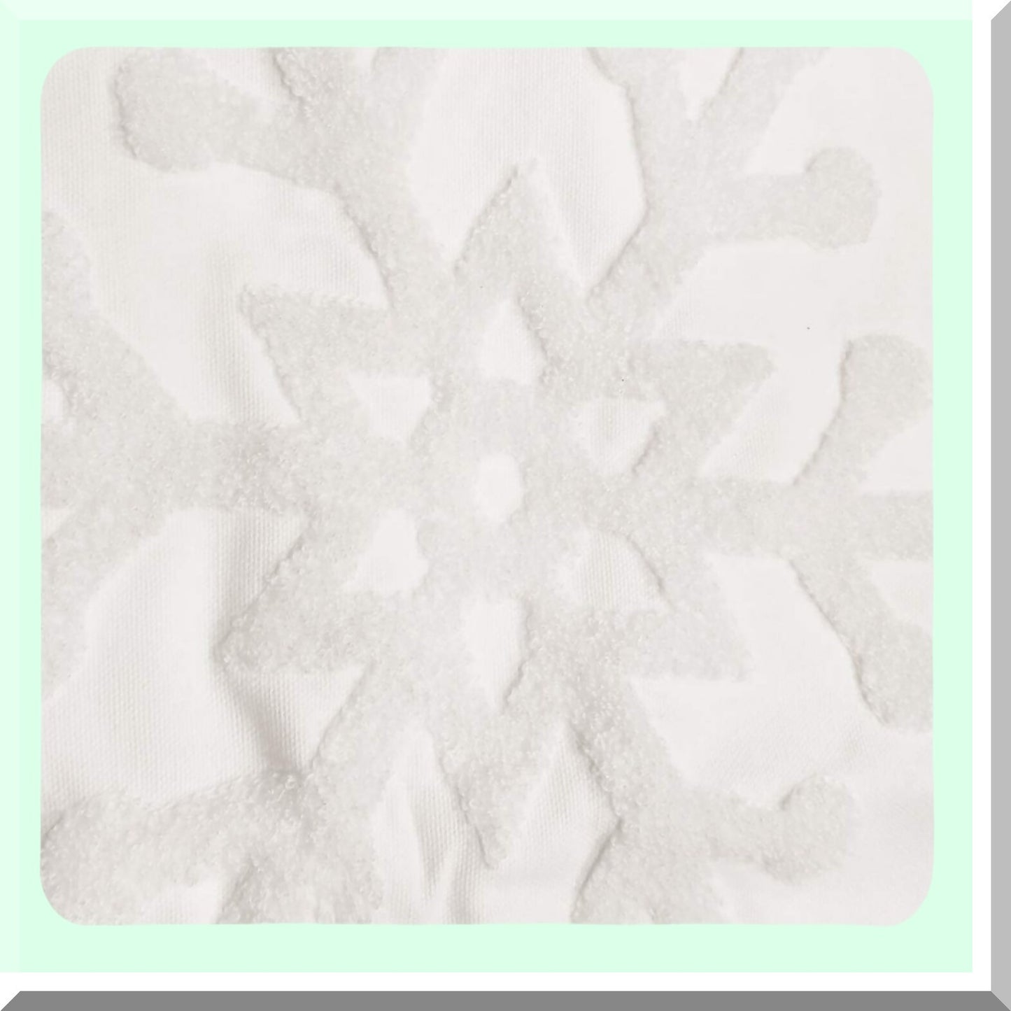 Snowflake Bliss Pillowcase Set - Holiday Decorative Cushion Cover for Home, Sofa, Bed, Car - 18x18 Inch Embroidered Cotton Linen Throw Pillows in White