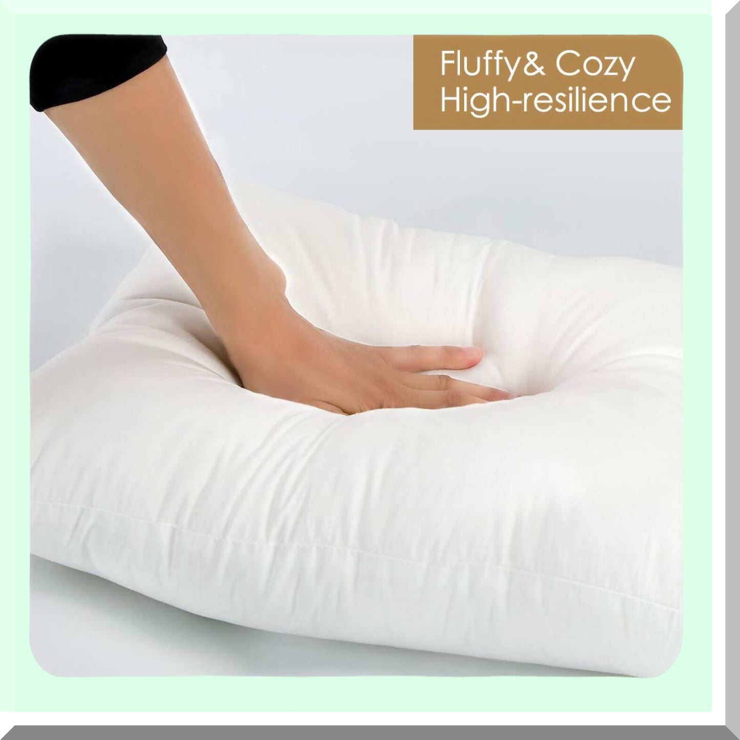Premium Comfort 16x24 Throw Pillow Insert - Plush Square Cushion Stuffer for Couch, Sofa, Bed - Indoor Decorative Pillow Insert - Set of 1