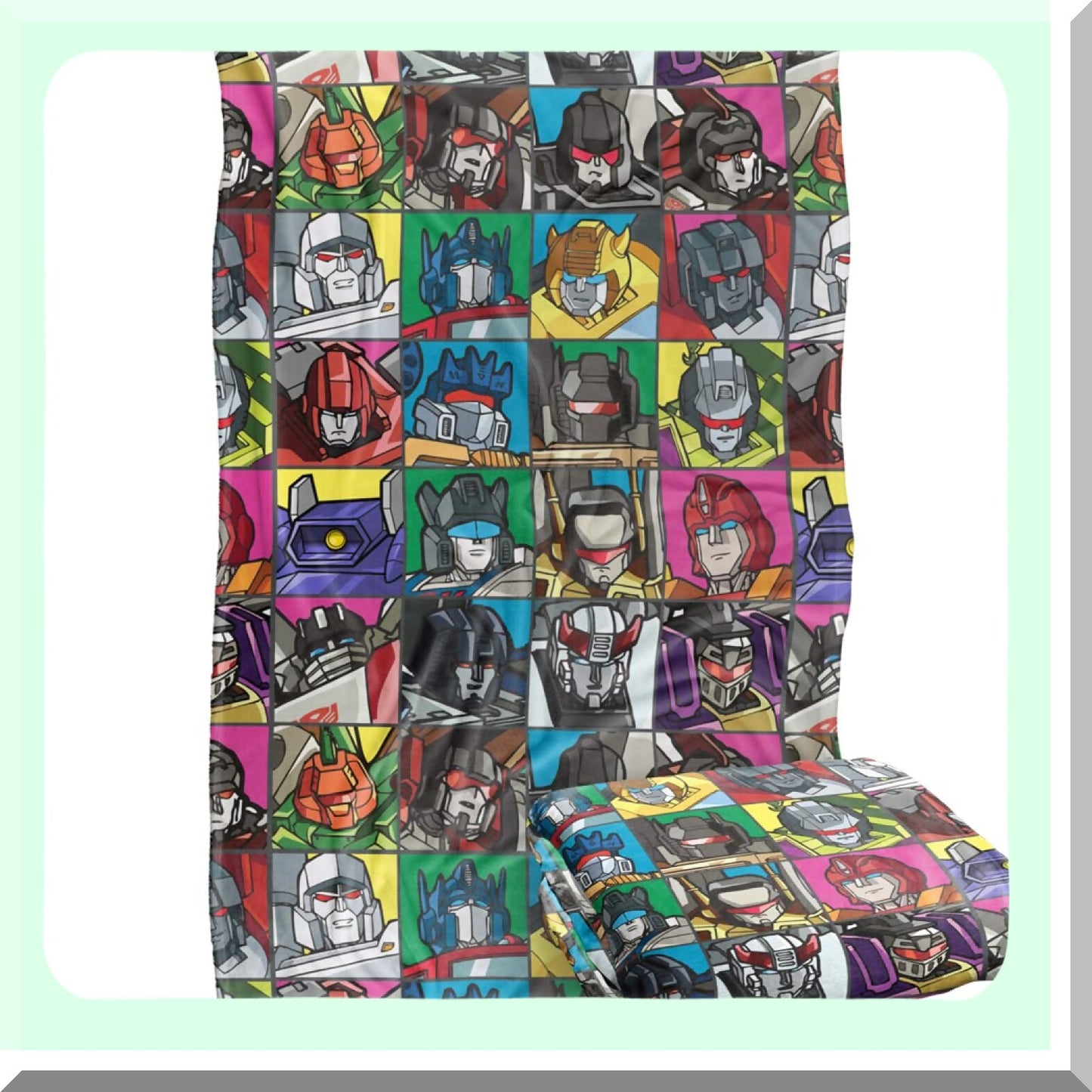 SilkySoft Squares Throw Blanket - Ultra Plush 36" x 58""
