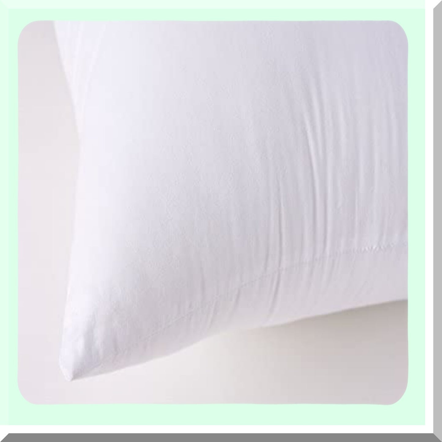 Cotton Comfort Square Pillow Set - 18x18 Inch Insert - Decorative Throw Pillows - Set of 2 - Soft Cotton Cover - Home Decor Accent Pillows