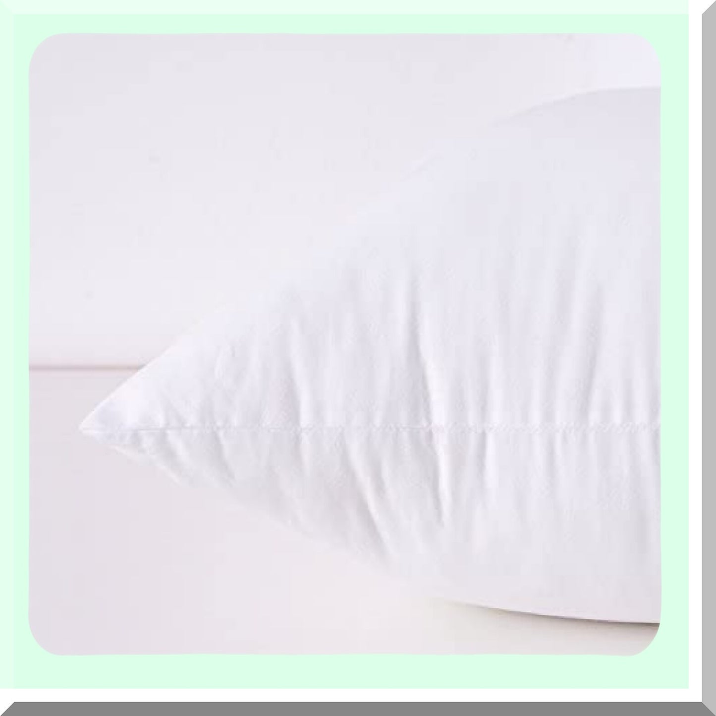 Cotton Comfort Square Pillow Set - 18x18 Inch Insert - Decorative Throw Pillows - Set of 2 - Soft Cotton Cover - Home Decor Accent Pillows