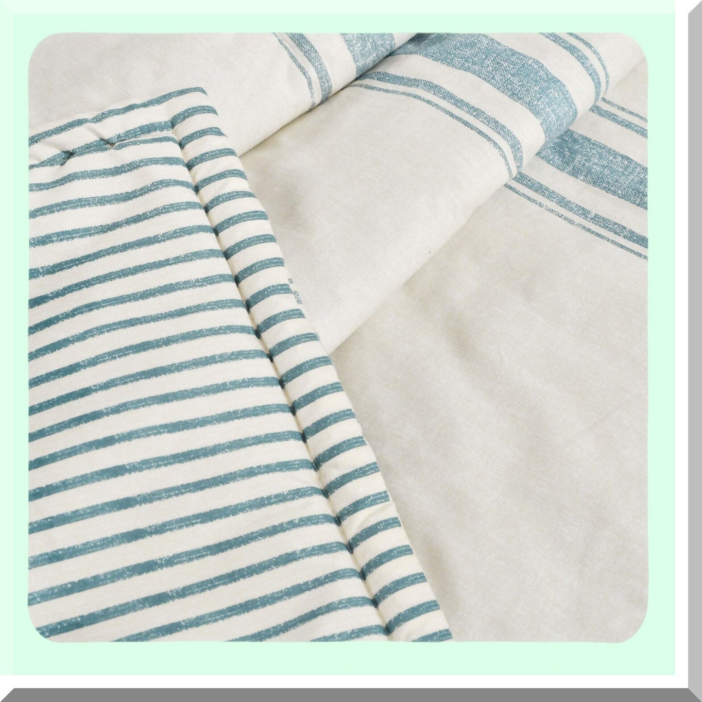 Modern Rustic Cozy Stripe Reversible Throw Blanket - 50x60, Blue