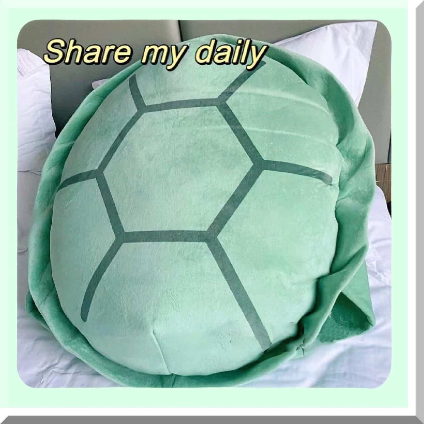 Giant Turtle Body Pillow - Funny Dress Up Plush Toy for Adults - Green Turtle Shell Cushion - Birthday Gift for Girls - 40in Turtle Pillow