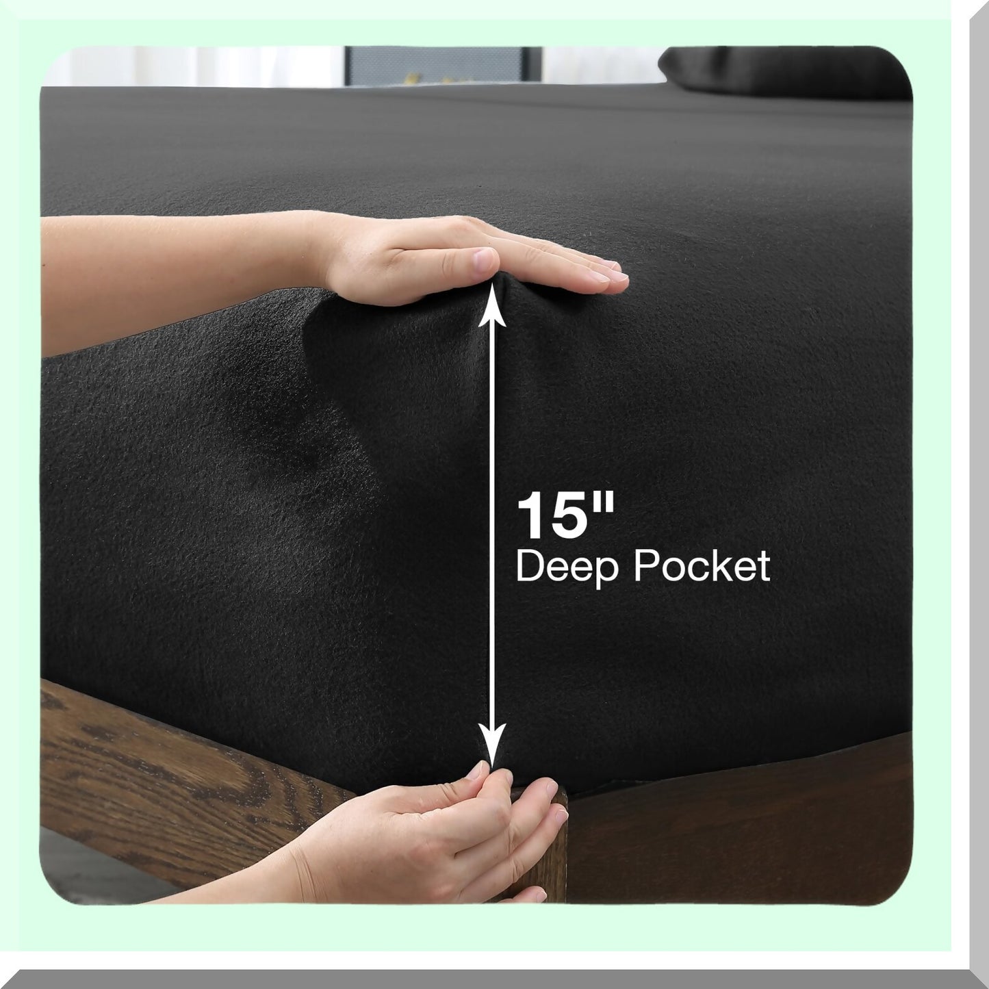 CozyDreams Plush Flannel Sheet Set - Soft Micro Fleece Bedding Bundle with Deep Pocket Fitted Sheet, Flat Sheet, and Pillowcase - Black Queen Size