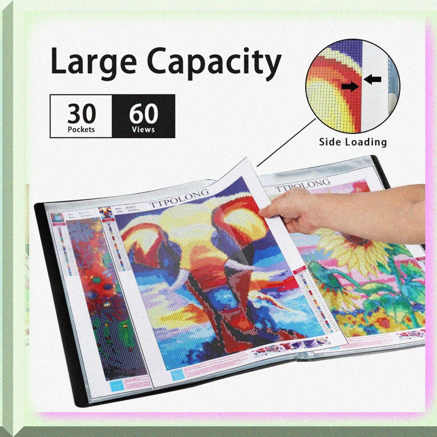 A2 Diamond Painting Storage Book 30 Pages