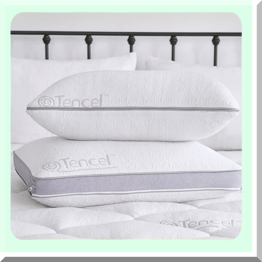 UltiComfort Gel Memory Foam Pillow - Customizable Size with Tencel Cover for Side, Stomach, and Back Sleepers. Soft-Medium-Firm Adjustable Support for Perfect Sleep!