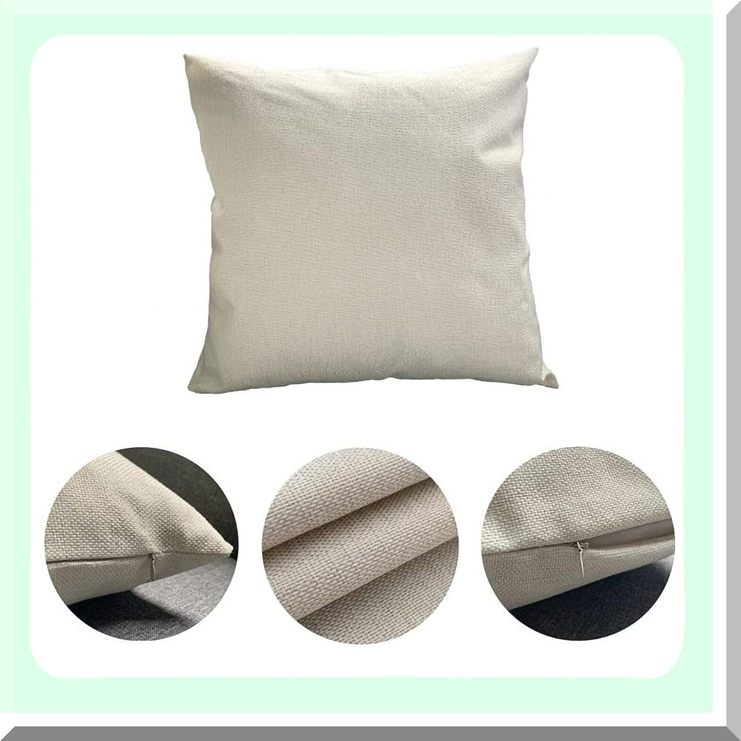 Winter Birds Watercolor Pillow Covers - Set of 4 Square Linen Cushion Covers for Outdoor Bed Sofa Bar Wedding Couch Family Decor 18x18 inches