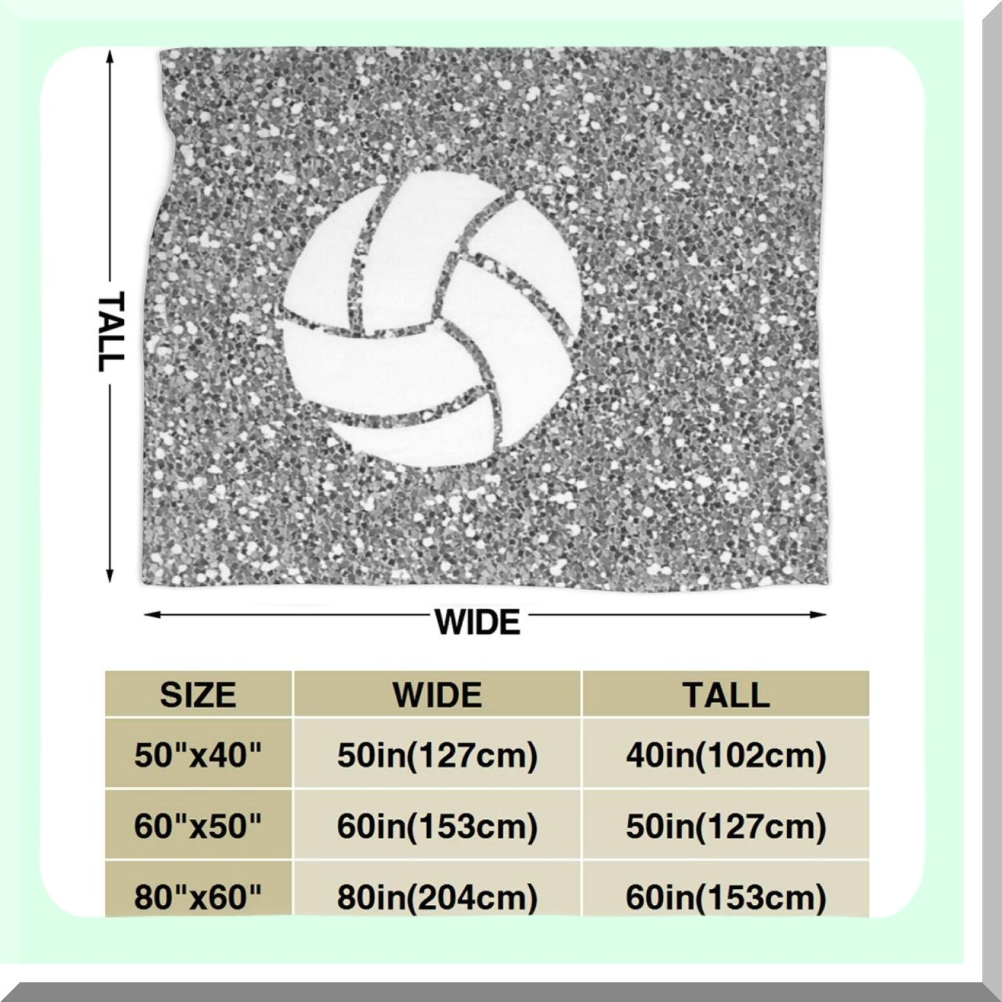 UltraSoft Flannel Volleyball Blanket - All Season Lightweight Warmth for Living Room/Bedroom