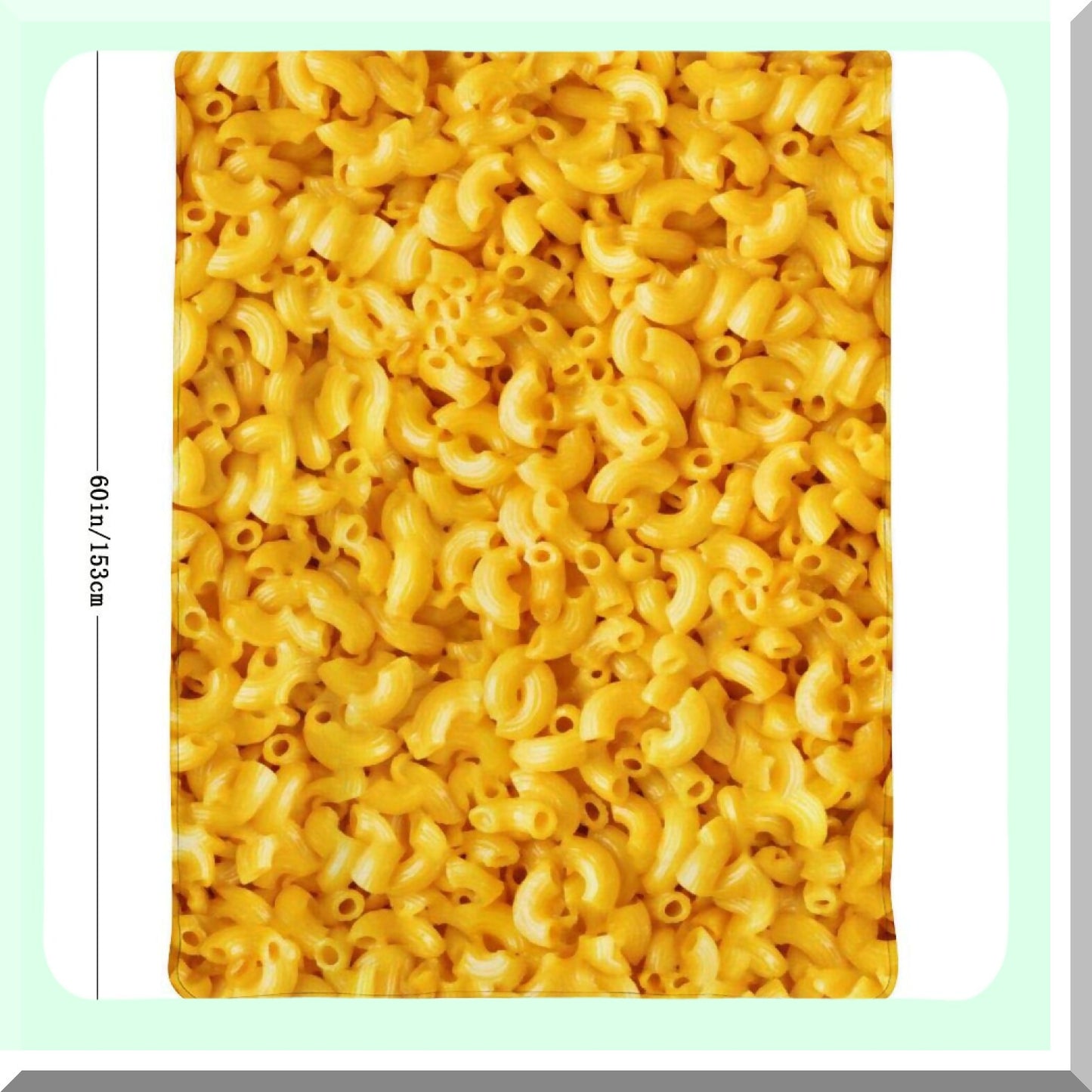 CozyTherm Fleece: Ultra-Soft Warm Macaroni & Cheese Couch Blanket for Living Room Comfort