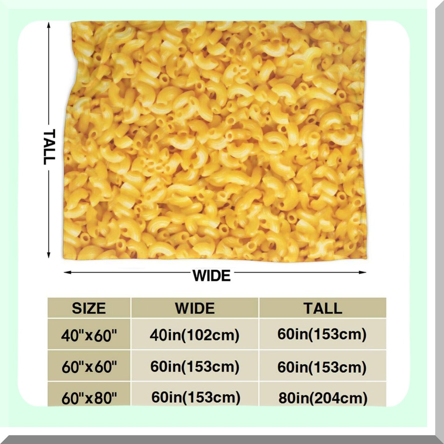 CozyTherm Fleece: Ultra-Soft Warm Macaroni & Cheese Couch Blanket for Living Room Comfort