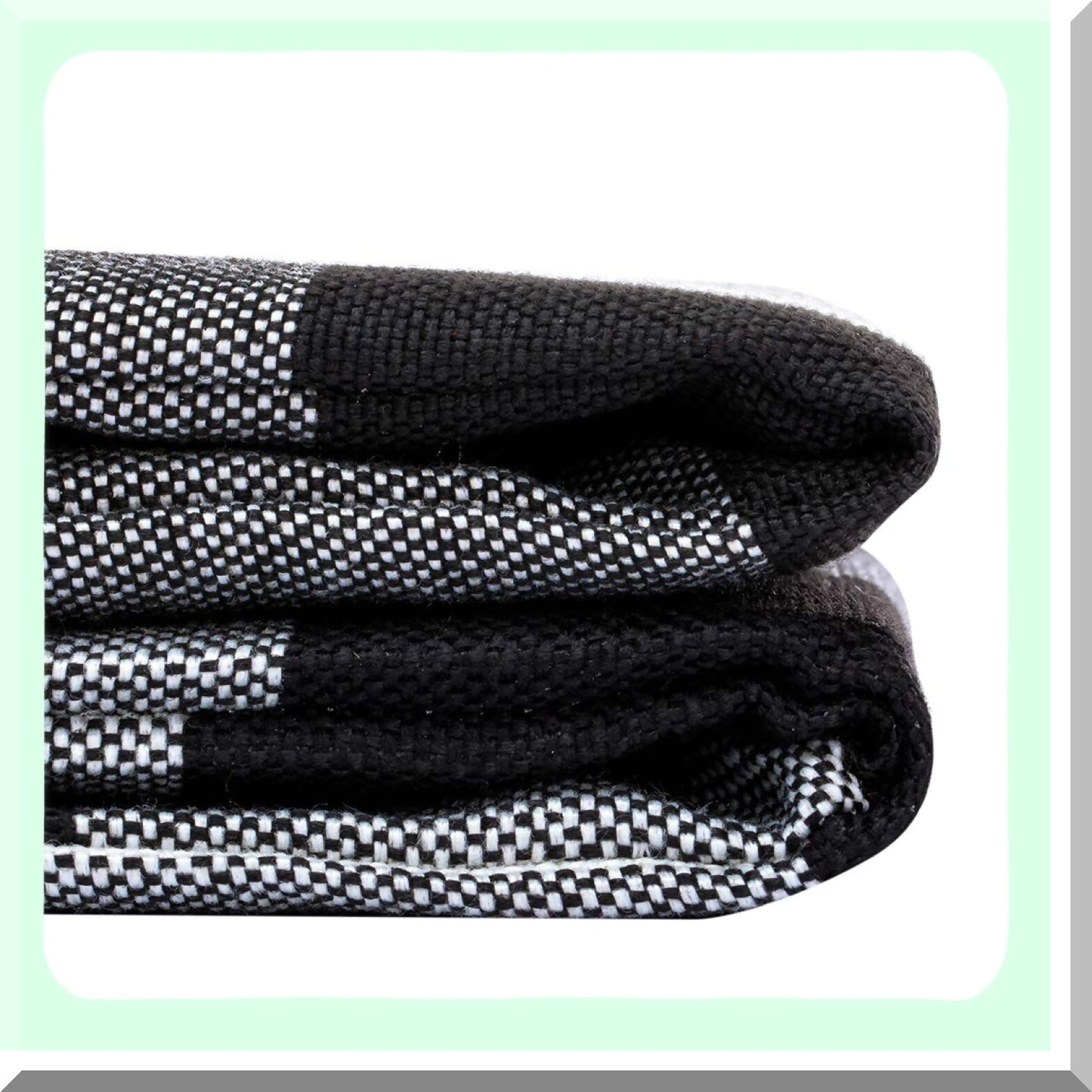 Buffalo Plaid Farmhouse Pillow Covers - Set of 2 | 20x20 Black & White Linen Cushion Covers for Fall Decor | Sofa, Couch, Outdoor Camping Accessories