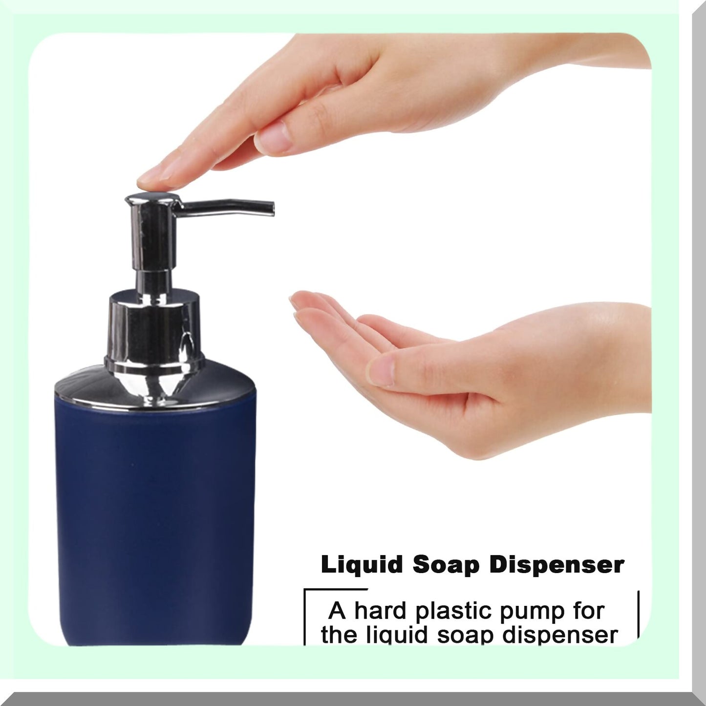 6-Piece Navy Bathroom Accessories Set