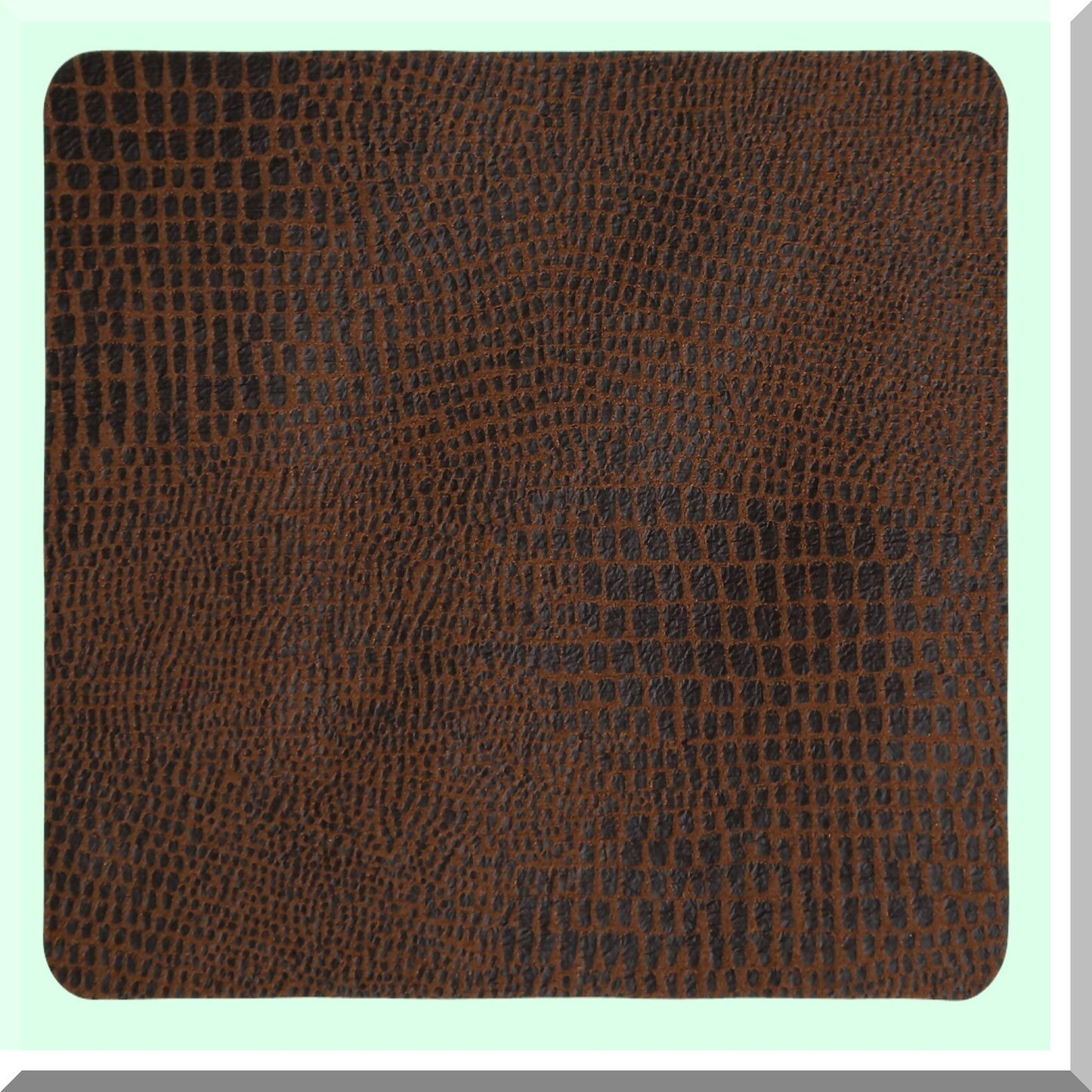 Wyoming Heritage Leather Throw Blanket - Luxurious Brown, One Size
