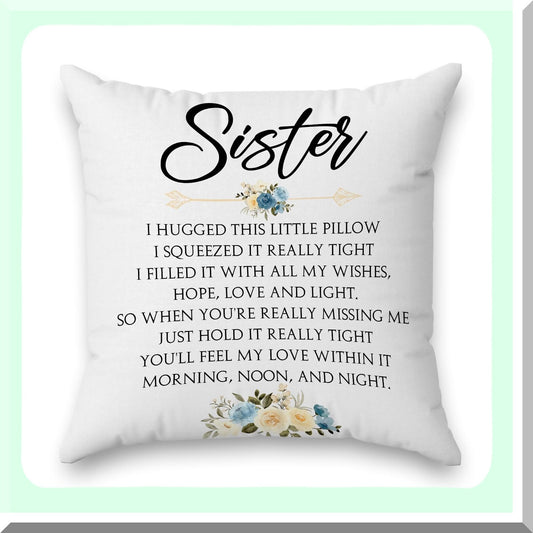 Floral Motivational Quote Pillowcase - Inspire Home Decor - Double Sided Cushion Cover - Sofa Couch Bed Armchair Gift - 18x18" Square Throw Pillow