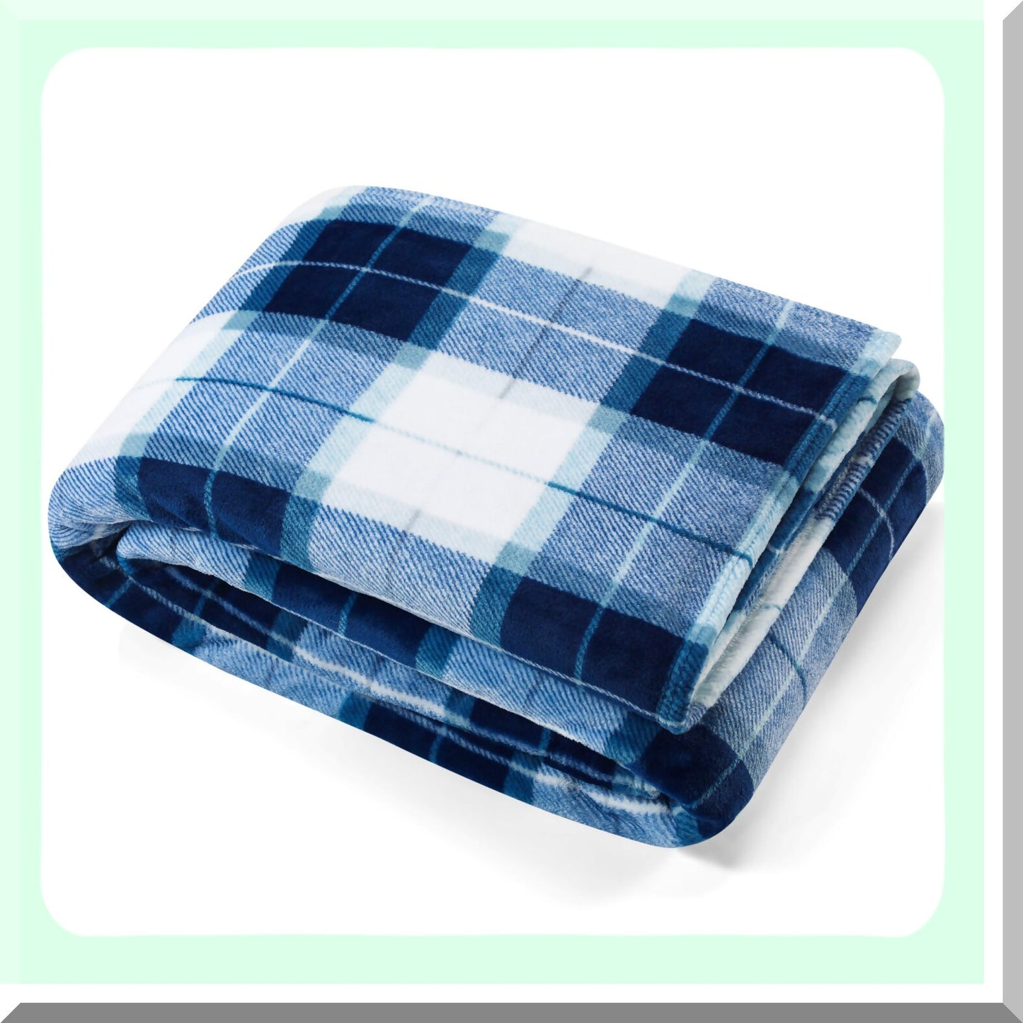 CozyCloud Ultra-Soft Plush Fleece Blanket - Lightweight Home Decor in Northsail Blue