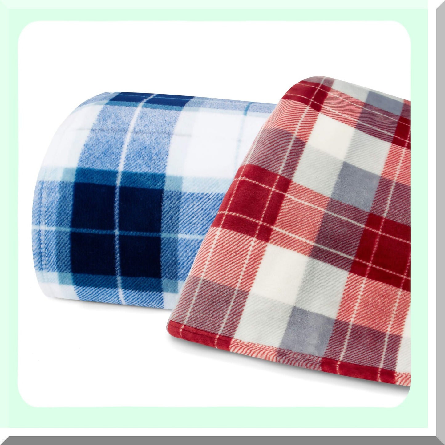 CozyCloud Ultra-Soft Plush Fleece Blanket - Lightweight Home Decor in Northsail Blue