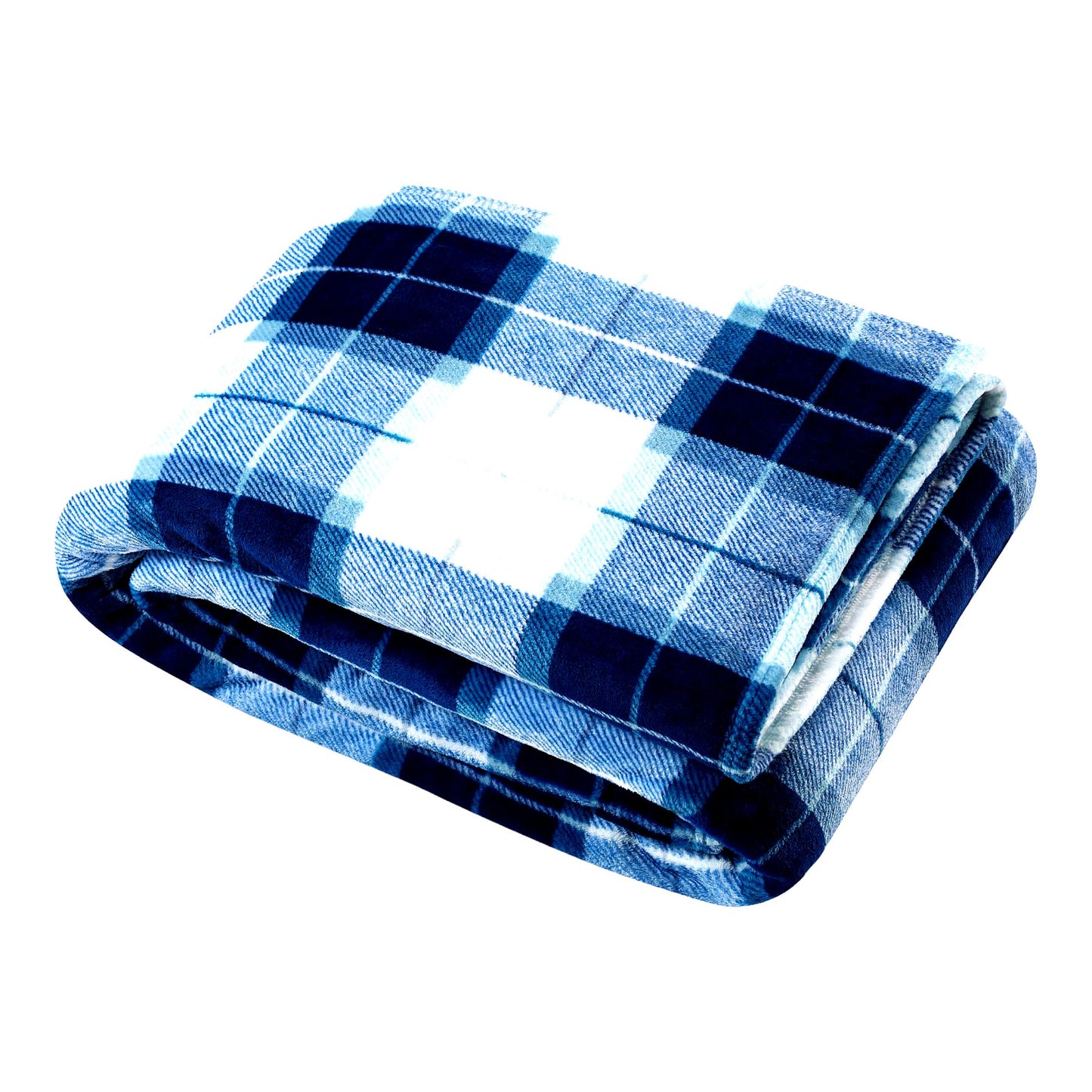 CozyCloud Ultra-Soft Plush Fleece Blanket - Lightweight Home Decor in Northsail Blue