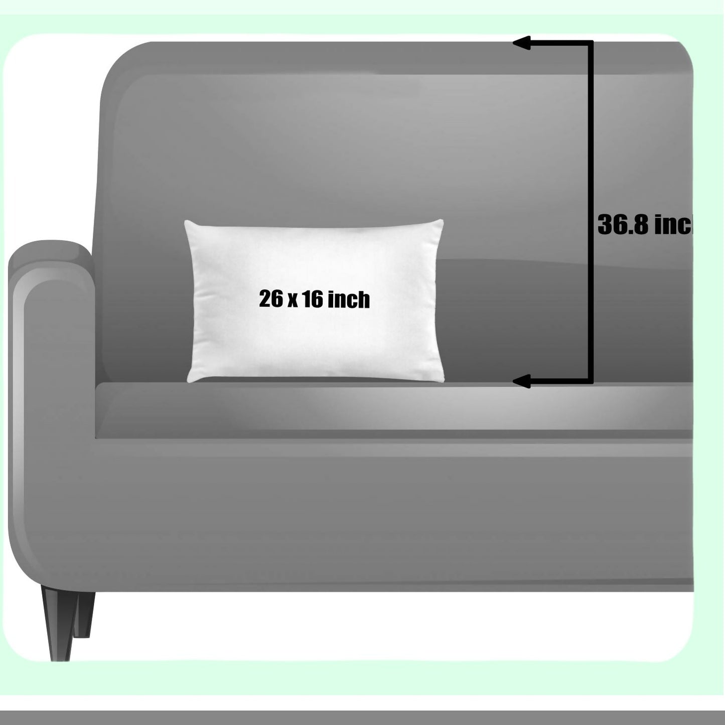 Exotic Bloom Decorative Pillow Cover - Traditional Boho Design, Lotus Flower Petals Ornaments, Square Accent Case 26" X 16" - Sky Blue Teal