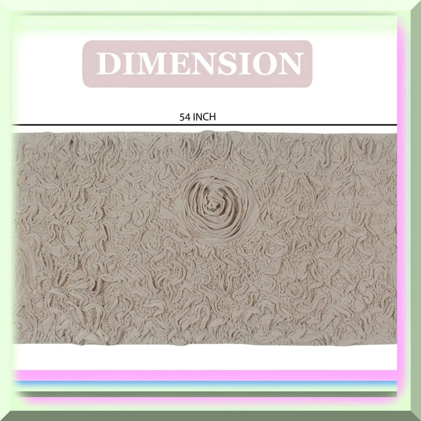 21"x54" Cotton Tufted Bath Rug Runner