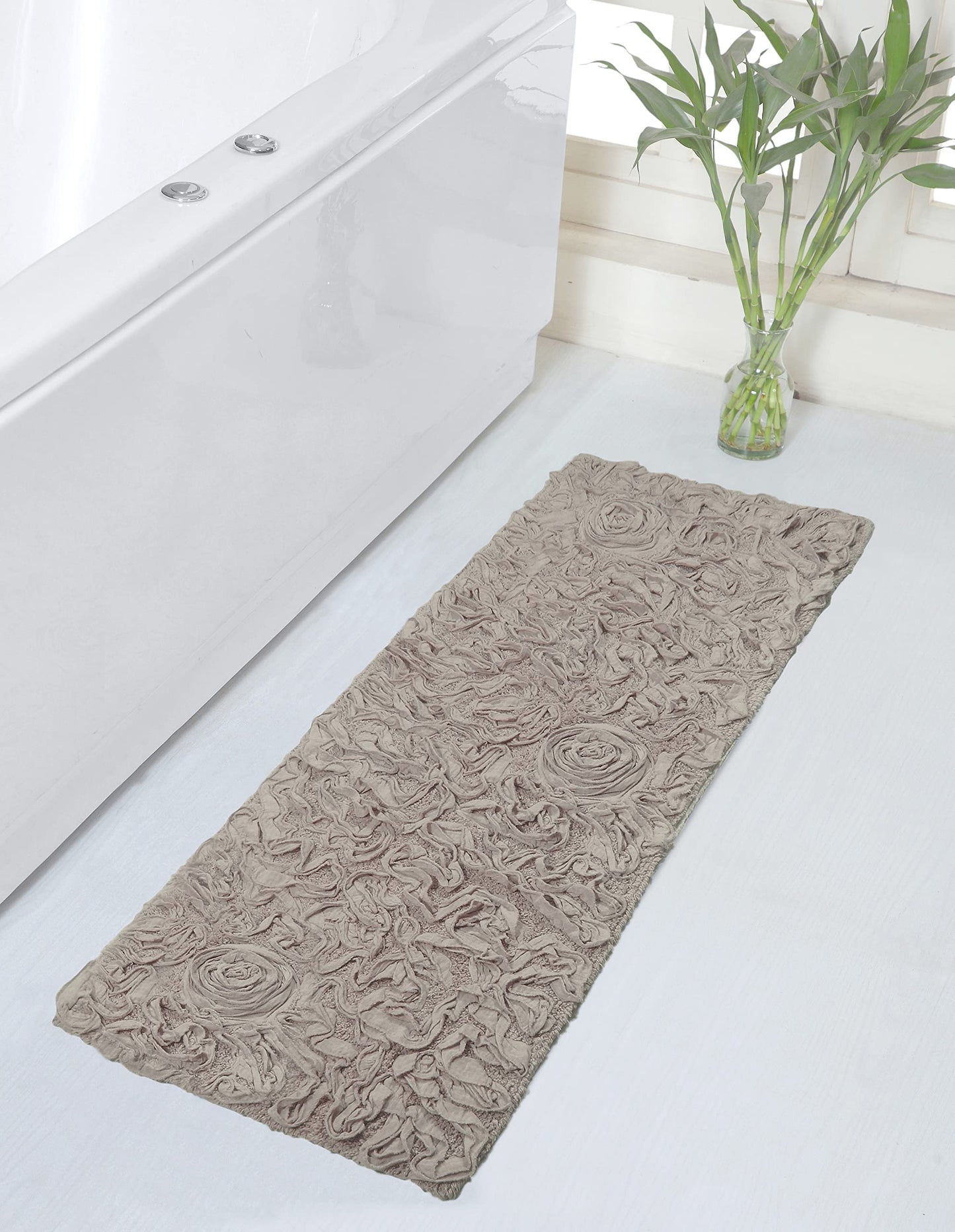 21"x54" Cotton Tufted Bath Rug Runner